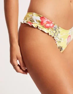 Coast to Coast High Cut Rio Bikini Pant - Wild Lime