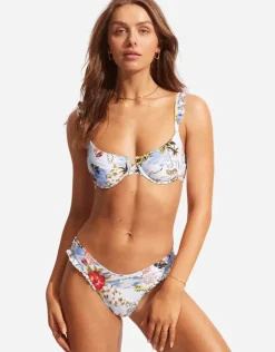 Coast to Coast High Cut Rio Bikini Pant - Powder Blue