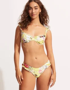 Coast to Coast Underwire Bra Bikini Top - Wild Lime