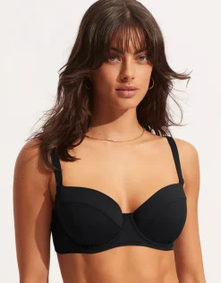 Collective DD Cup Underwire Bikini Top - Black