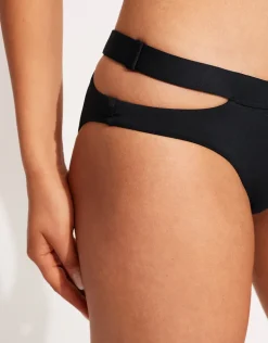 Collective Split Band Hipster Bikini Pant - Black