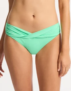 Collective Twist Band Hipster Bikini Pant - Mint