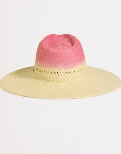 Colour Crush Wide Brim Hat - Fuchsia Rose