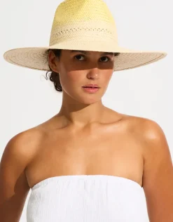 Colour Crush Wide Brim Hat - Citrus