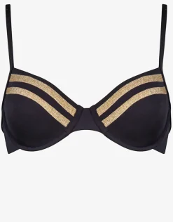 Construction Underwired Bikini Top - Black