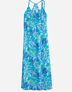 Coral Maxi Dress - Turquoise