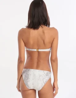 Core Textured Bandeau Top - Snake