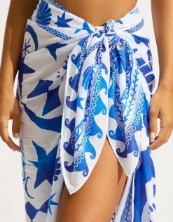 Corfu Sarong - Azure