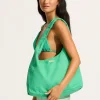 Cotton Canvas Tote Bag - Jade
