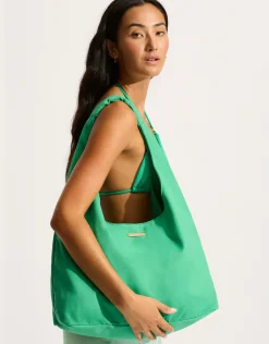 Cotton Canvas Tote Bag - Jade