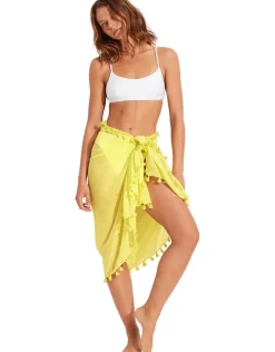 Cotton Gauze Sarong - Celery