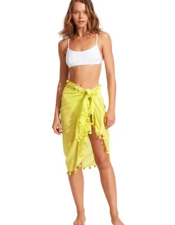 Cotton Gauze Sarong - Celery