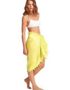 Cotton Gauze Sarong - Celery