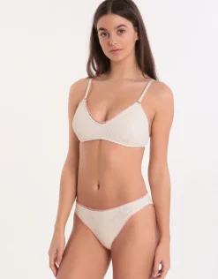 Couture Crochet Plago Bralette Bikini Top - Ecru