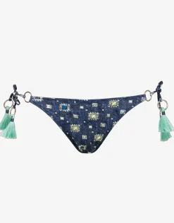 Denim Cues Ring Tie Bikini Pant