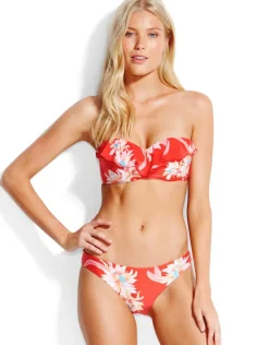 Desert Flower Hipster Bikini Bottom - Chilli