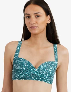 Ditsy Dots Medea Bikini Top - Deep Jungle