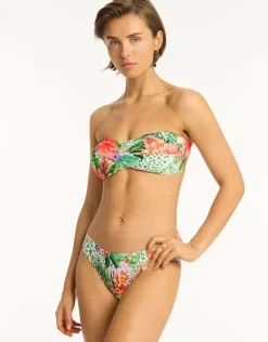Dolce Twist Bandeau Bikini Top - Print