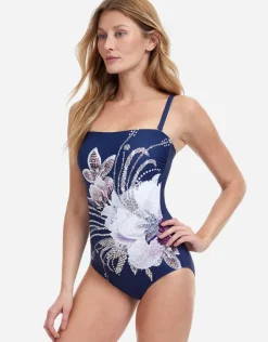 Dolce Vita Bandeau Swimsuit - Navy