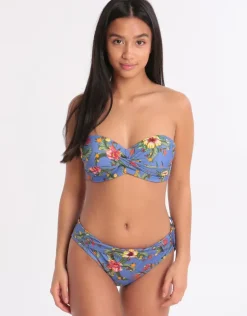 Dolcevita Merenda Banded Bikini Bottom - Blue