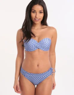 Dolcevita Merenda Banded Bikini Bottom - Blue