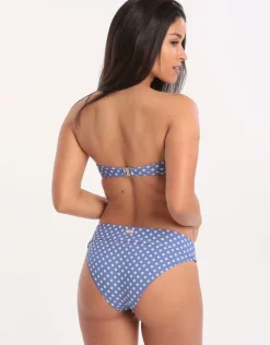 Dolcevita Merenda Banded Bikini Bottom - Blue