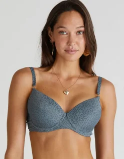 Dove Emily Moulded Bikini Top - Dove Grey