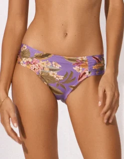 Dreamscape Tropics Regular Ruched Side Pant - Lilac Pastel