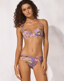 Dreamscape Tropics Regular Ruched Side Pant - Lilac Pastel