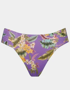 Dreamscape Tropics Regular Ruched Side Pant - Lilac Pastel