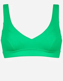 Eco Shape Bralette Crop Bikini Top - Lush Lime