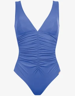 Elements Plunge Ruched Front Swimsuit - Air