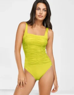 Elements Square Neck Swimsuit - Kiwi Green