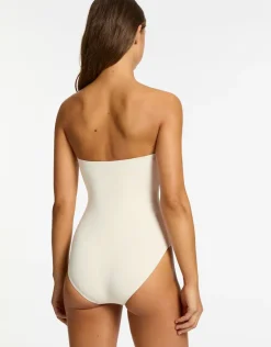 Elora Infinity Bandeau Swimsuit - Cream