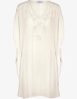 Embroidered Kaftan - Off White