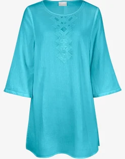 Embroidered Tunic - Turquoise