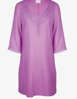 Embroidered Tunic - Violet