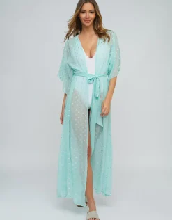 Estepona Maxi Kaftan - Turquoise