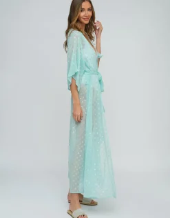 Estepona Maxi Kaftan - Turquoise