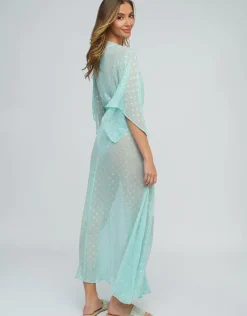 Estepona Maxi Kaftan - Turquoise