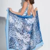 Ethnic Palm Sarong - Blue