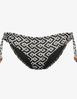 Ethno Craft Tie Side Bikini Pant - Black Canvas