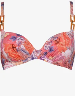 Euphoria Gathered Underwired Bikini Top - Rose Infusion