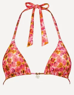 Euphoric Bloomwave Triangle Bikini Top - Sunsoaked Neons