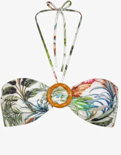 Exotic Dive Bandeau Bikini Top - Retro Tropics