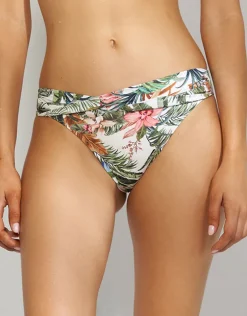 Exotic Dive Twist Front Bikini Pant - Retro Tropics