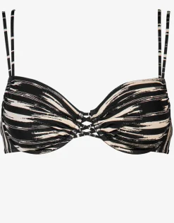 Expedition Underwired Bikini Top - Black and Cream