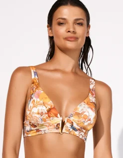 Exuberance Banded Bikini Top - Solar