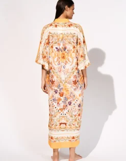 Exuberance Buttoned Maxi Shirt - Solar