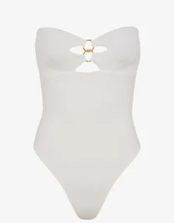 Firenze Jolie Bandeau Swimsuit - White